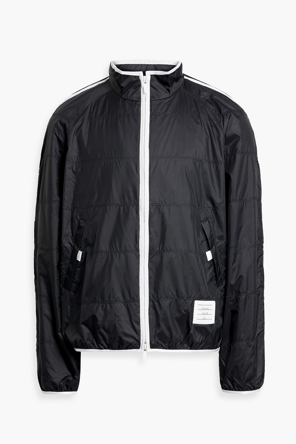 thom browne - quilted ripstop track jacket - blue - 1