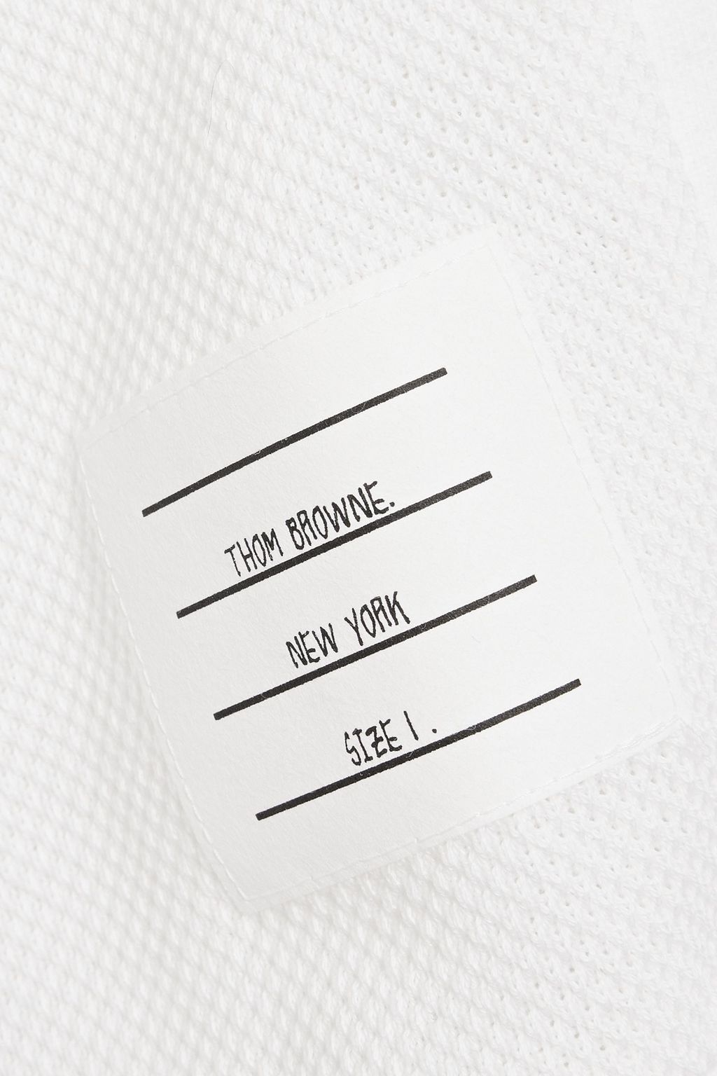 THOM BROWNE Cotton-piqué T-shirt