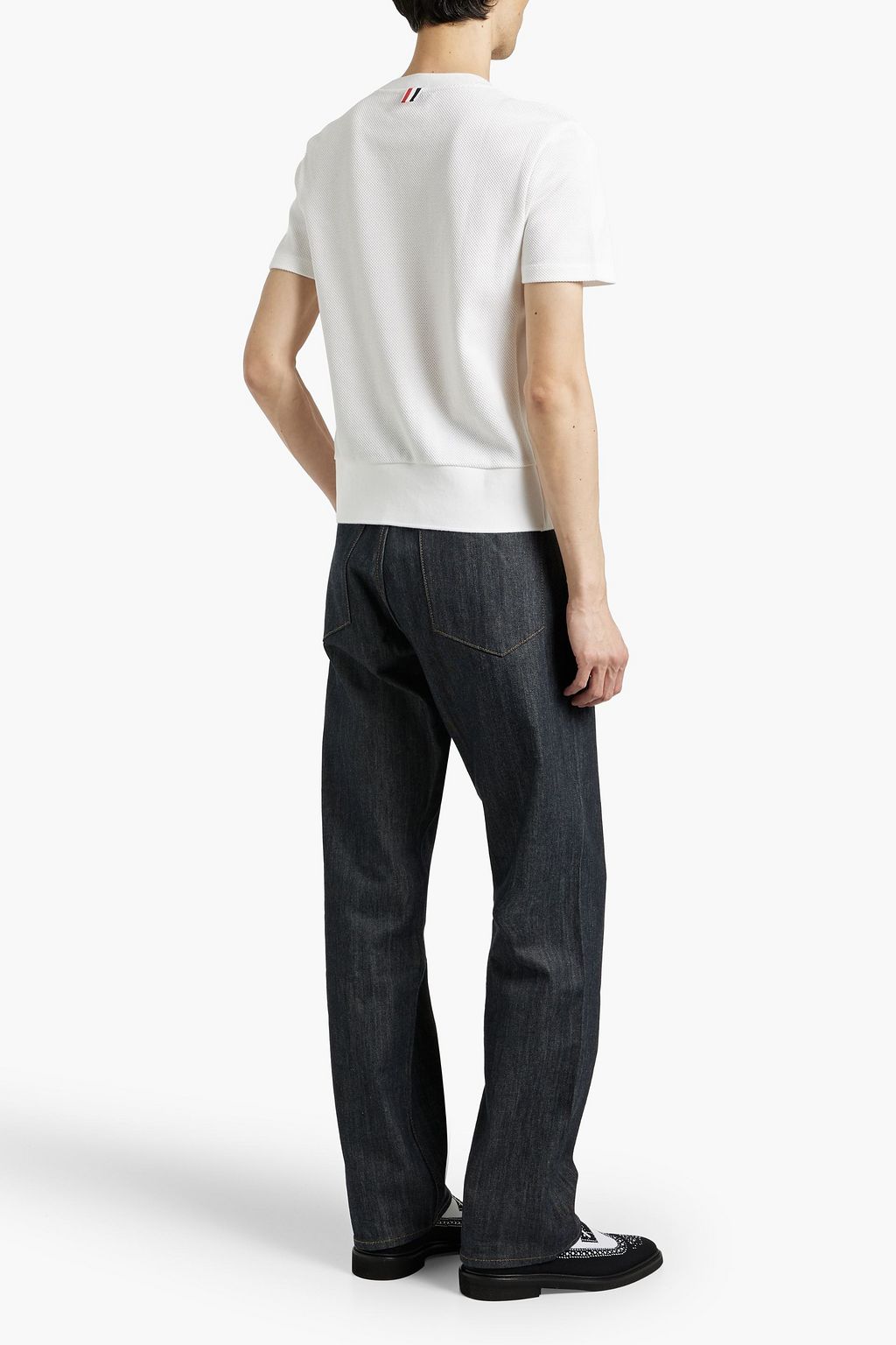 THOM BROWNE Cotton-piqué T-shirt