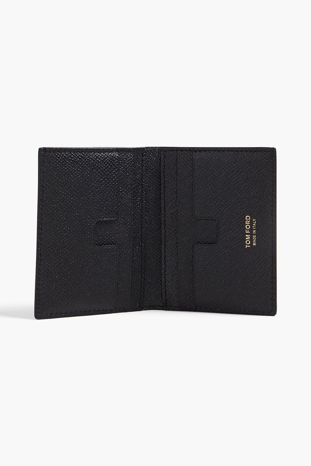 TOM FORD Pebbled-leather cardholder