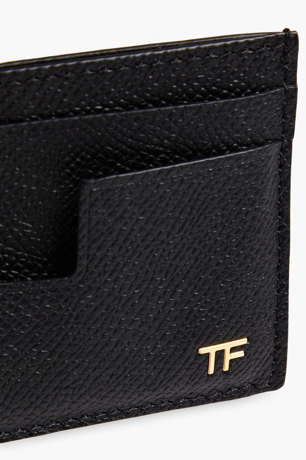 TOM FORD Pebbled-leather cardholder