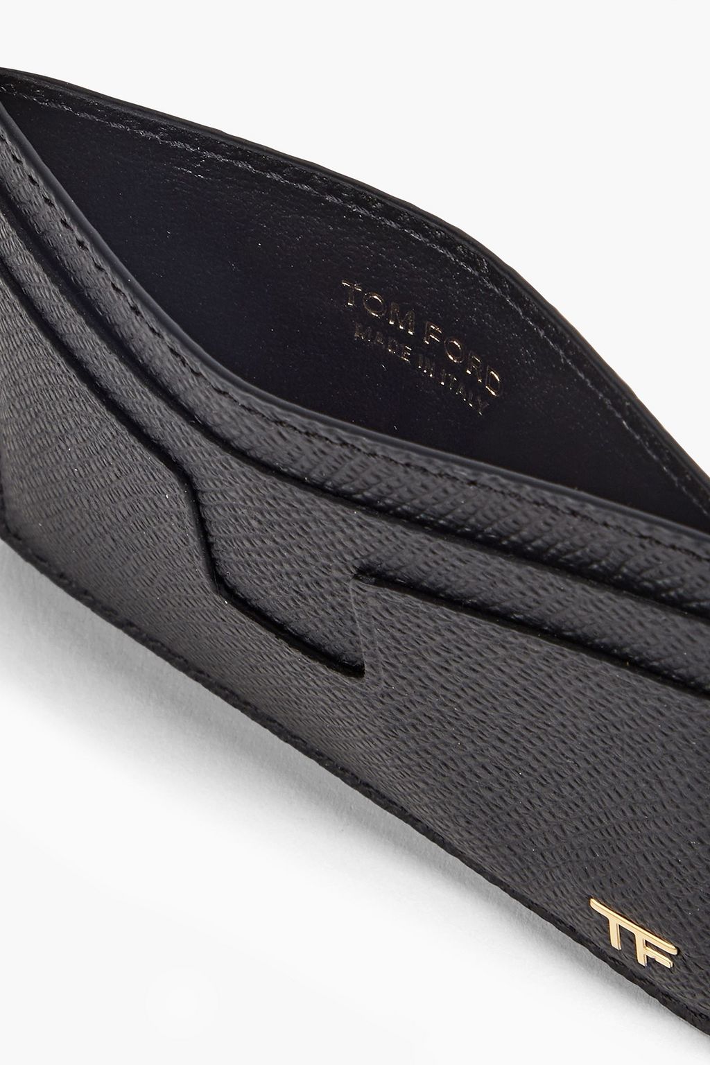 TOM FORD Pebbled-leather cardholder