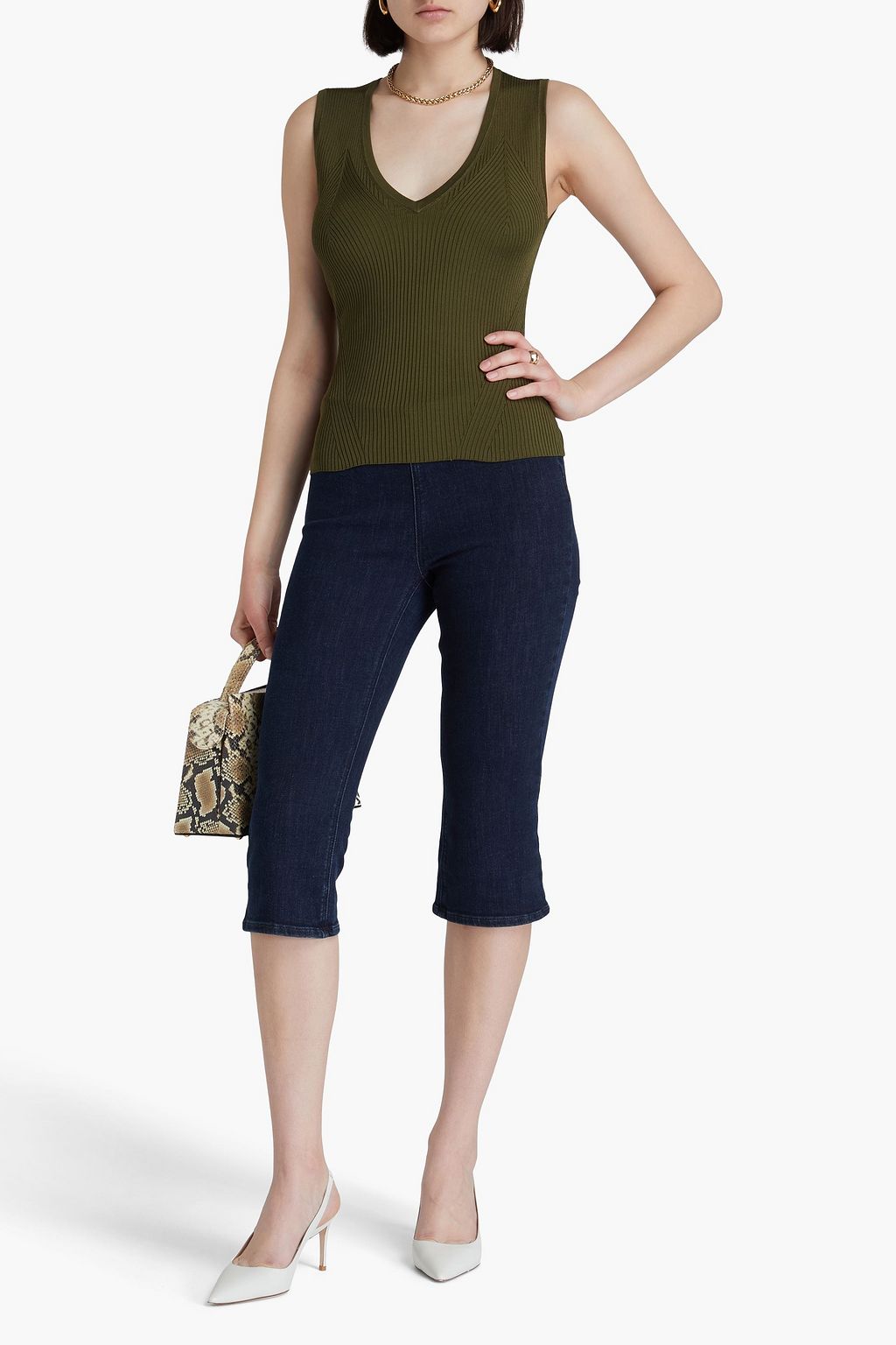 VERONICA BEARD Sid Tanktop aus Rippstrick