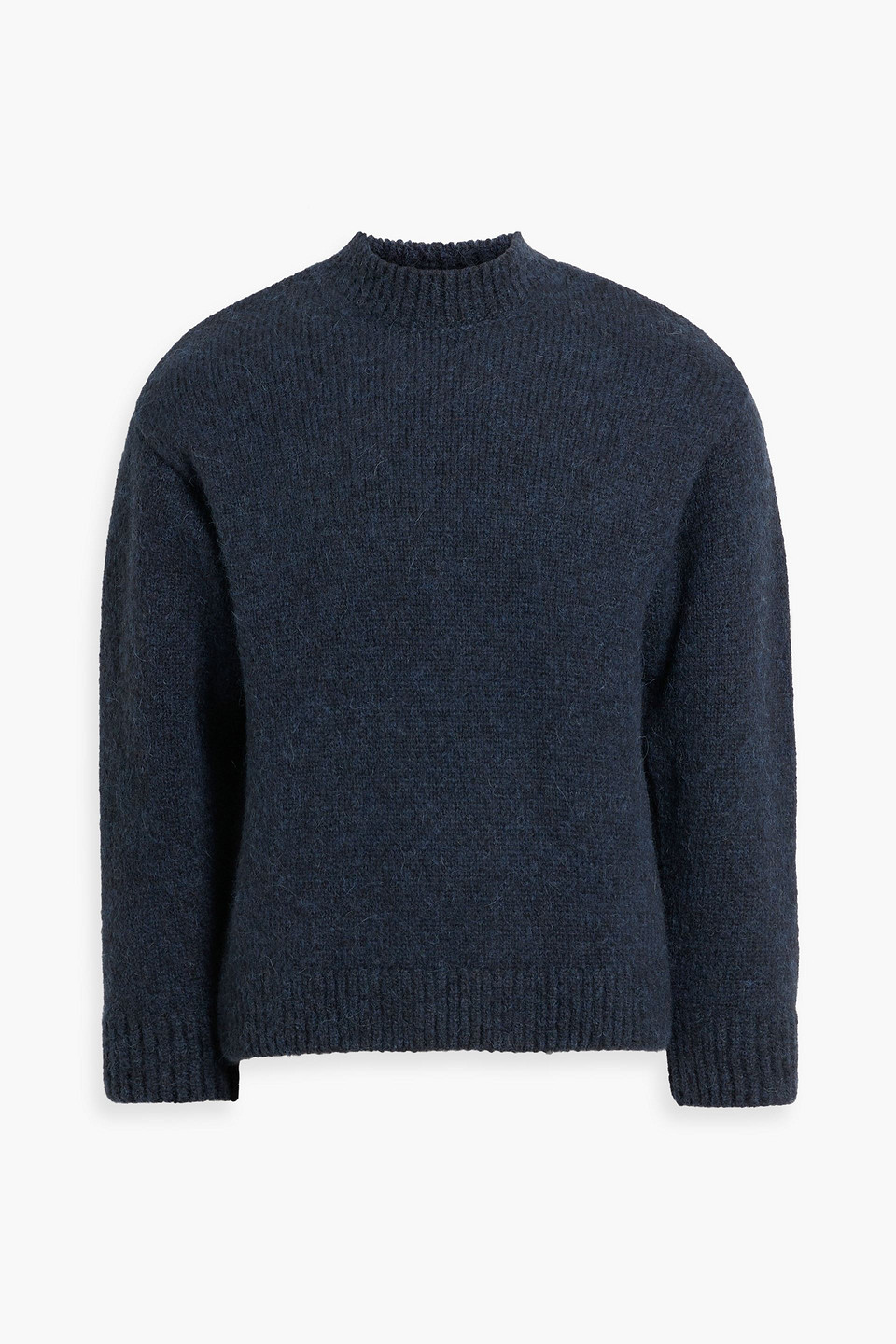 Intarsia alpaca-blend sweater