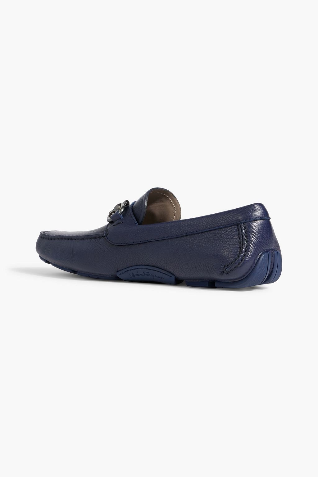 FERRAGAMO Parigi pebbled-leather loafers