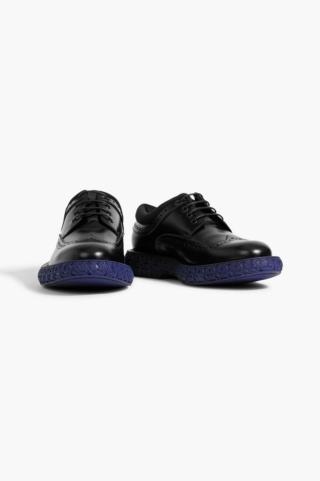 FERRAGAMO Marcel perforated leather brogues