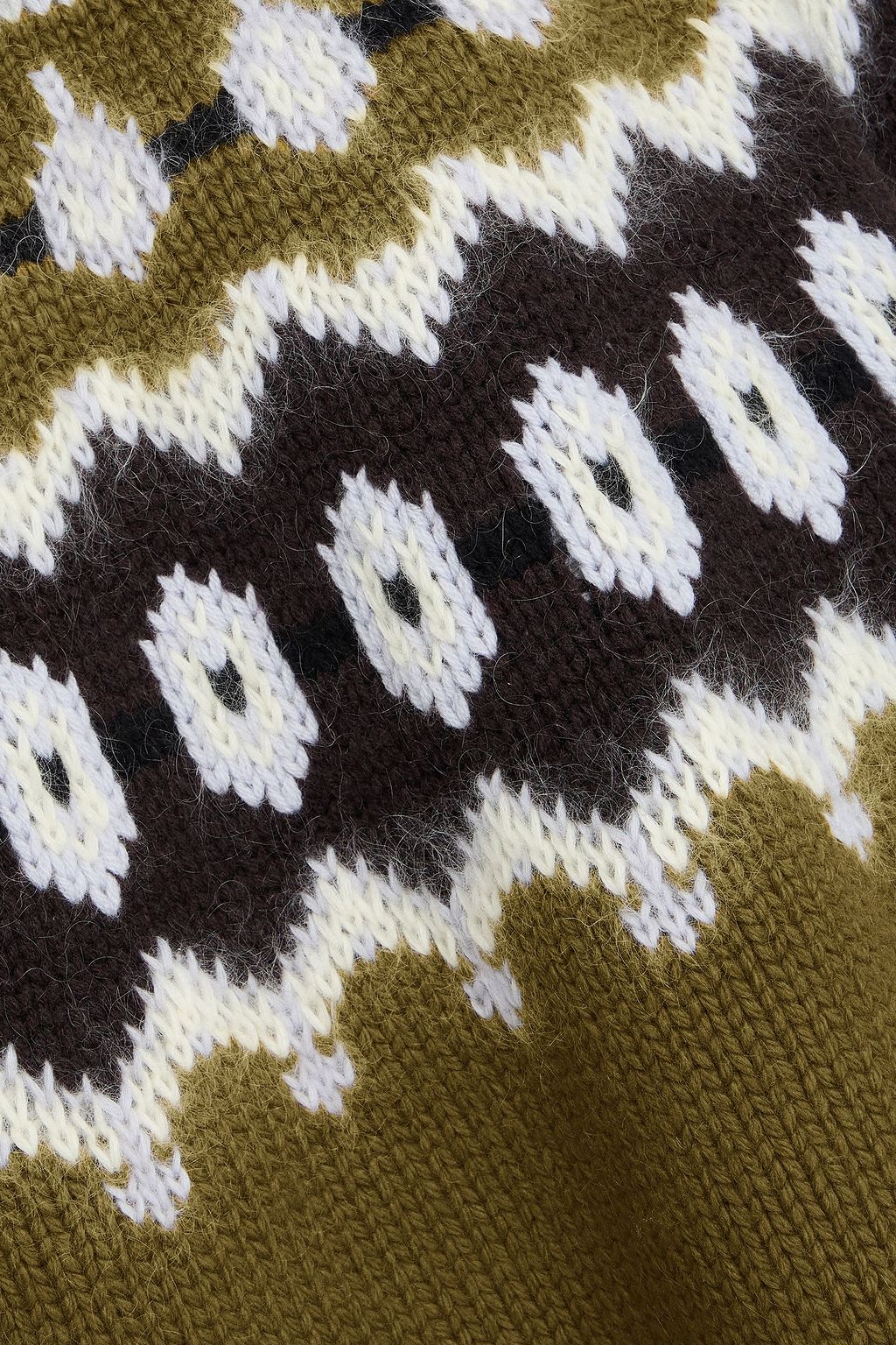 KHAITE Halo Fair Isle cashmere-blend sweater