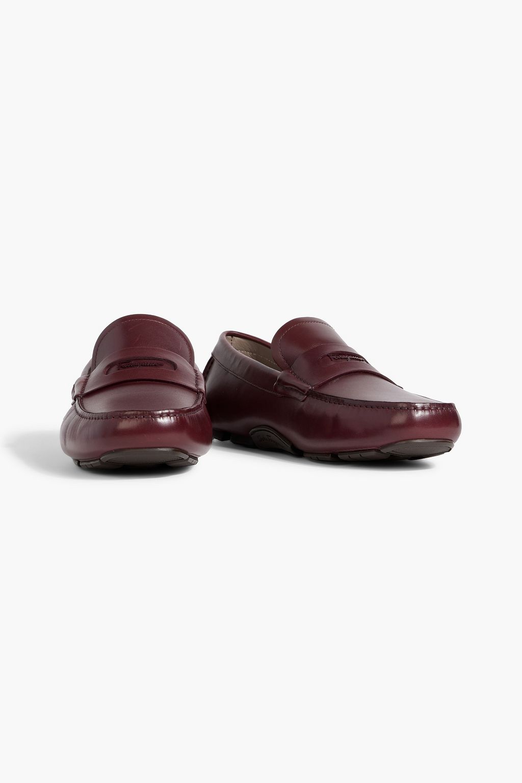 FERRAGAMO Newton leather driving shoes