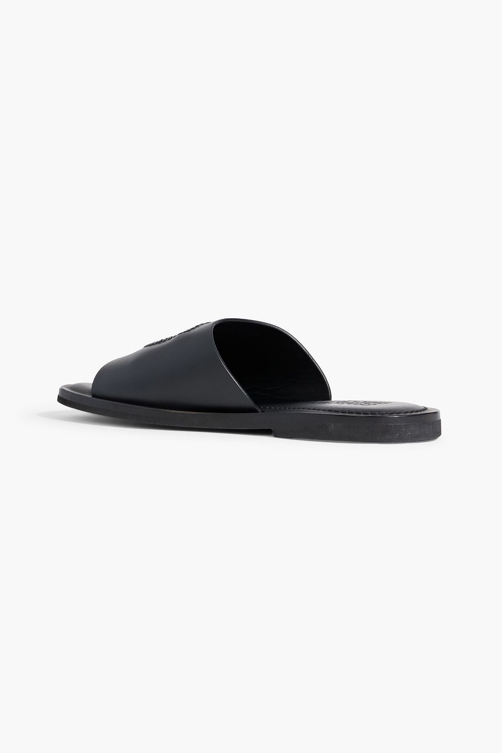 FERRAGAMO Lionel whipstitched leather slides