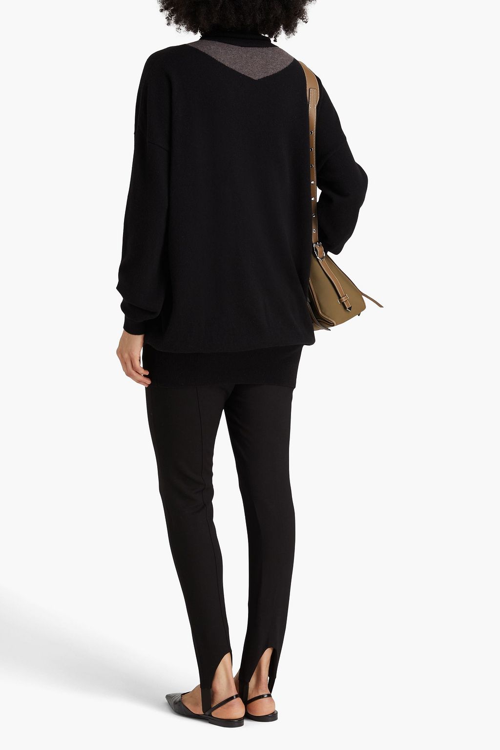 KHAITE Esmal intarsia cashmere turtleneck sweater