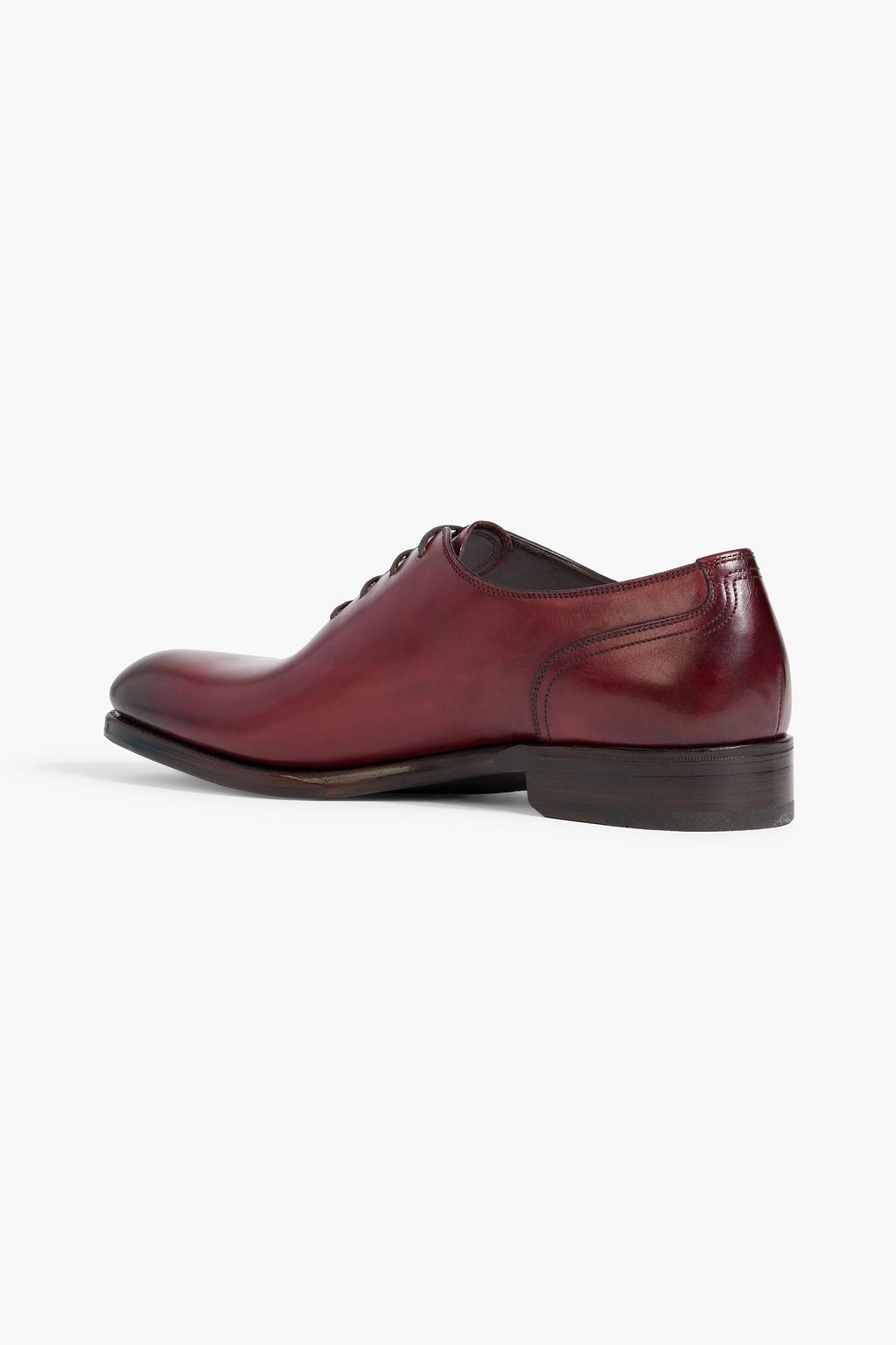 FERRAGAMO Barclay burnished leather Oxford shoes