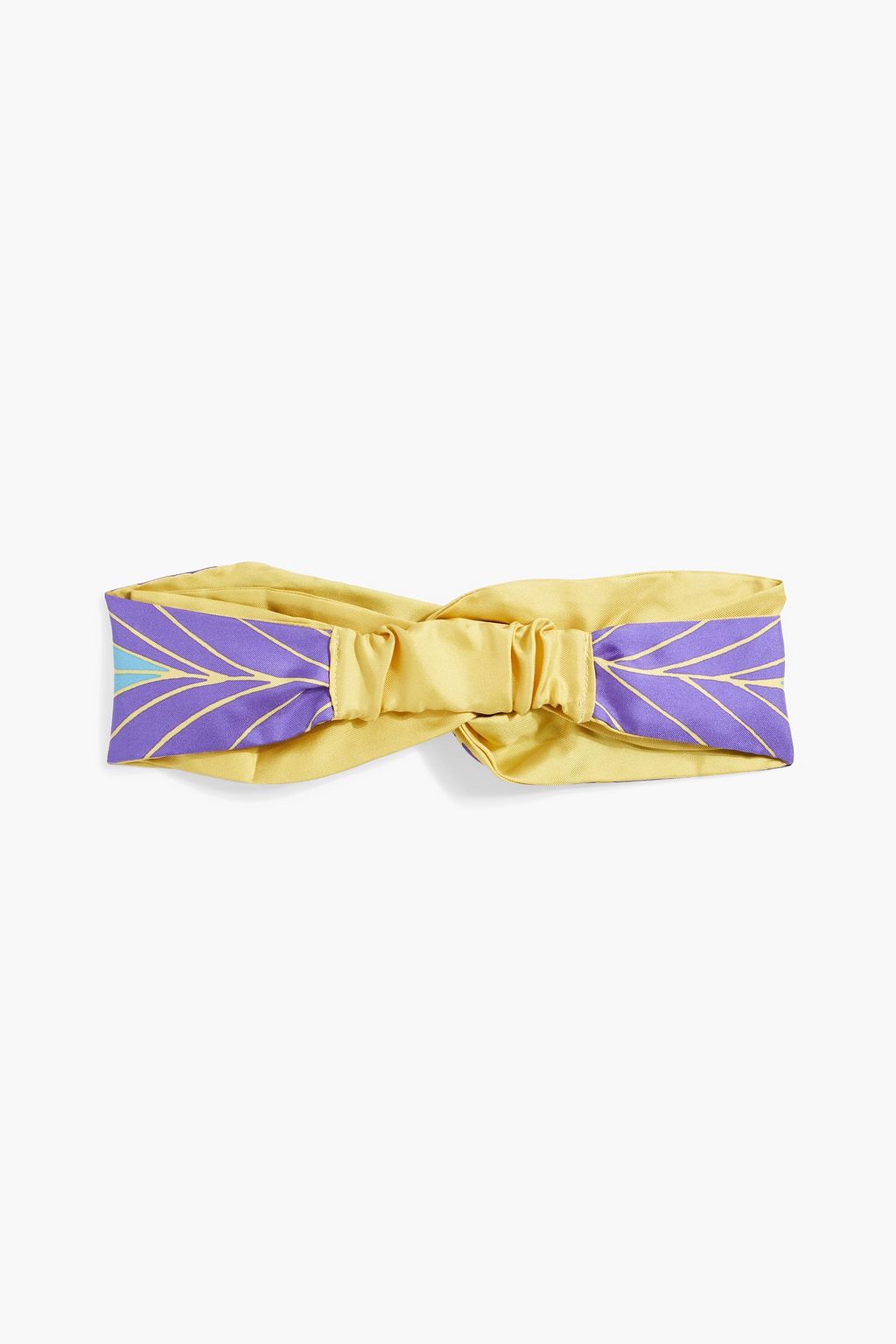 VALENTINO GARAVANI Knotted printed silk-twill hairband