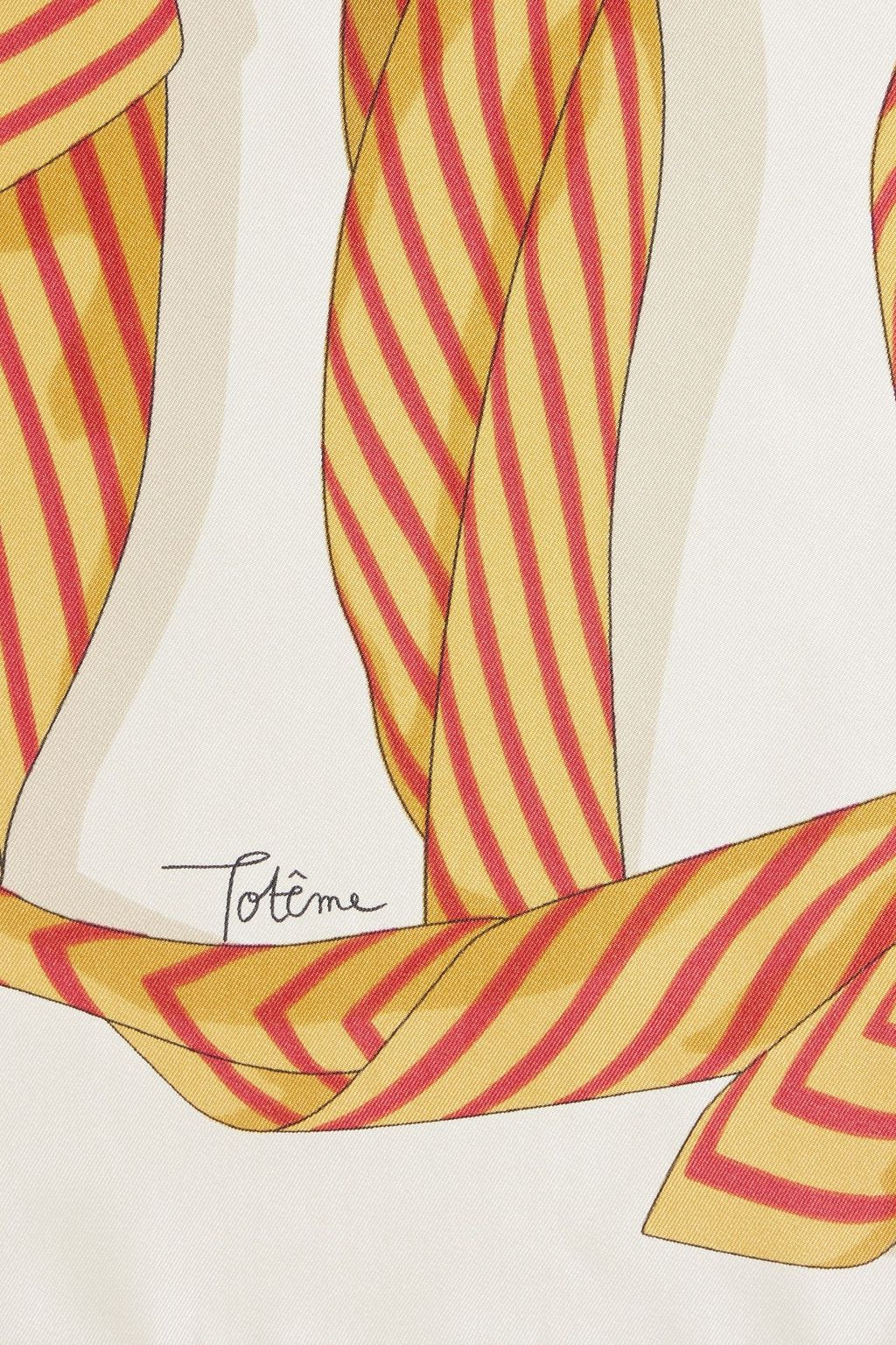 TOTEME Printed silk-twill scarf