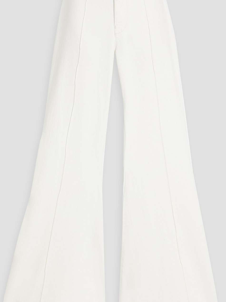 high-rise flared jeans