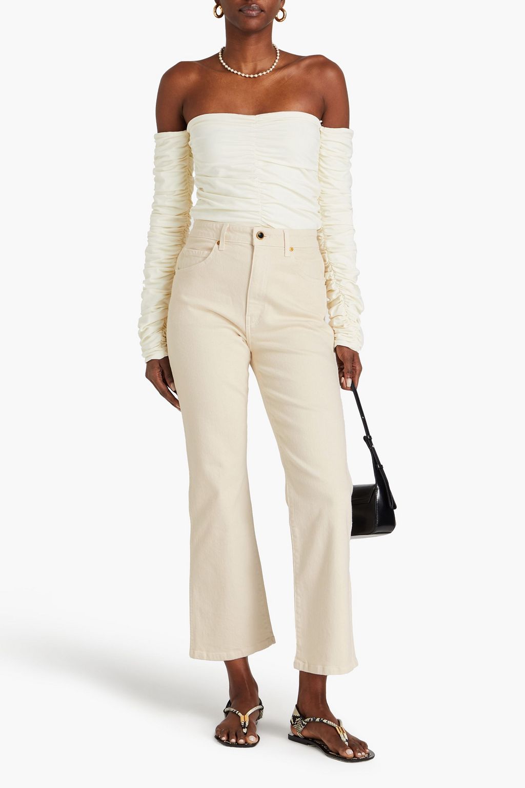 KHAITE Vivian high-rise bootcut jeans