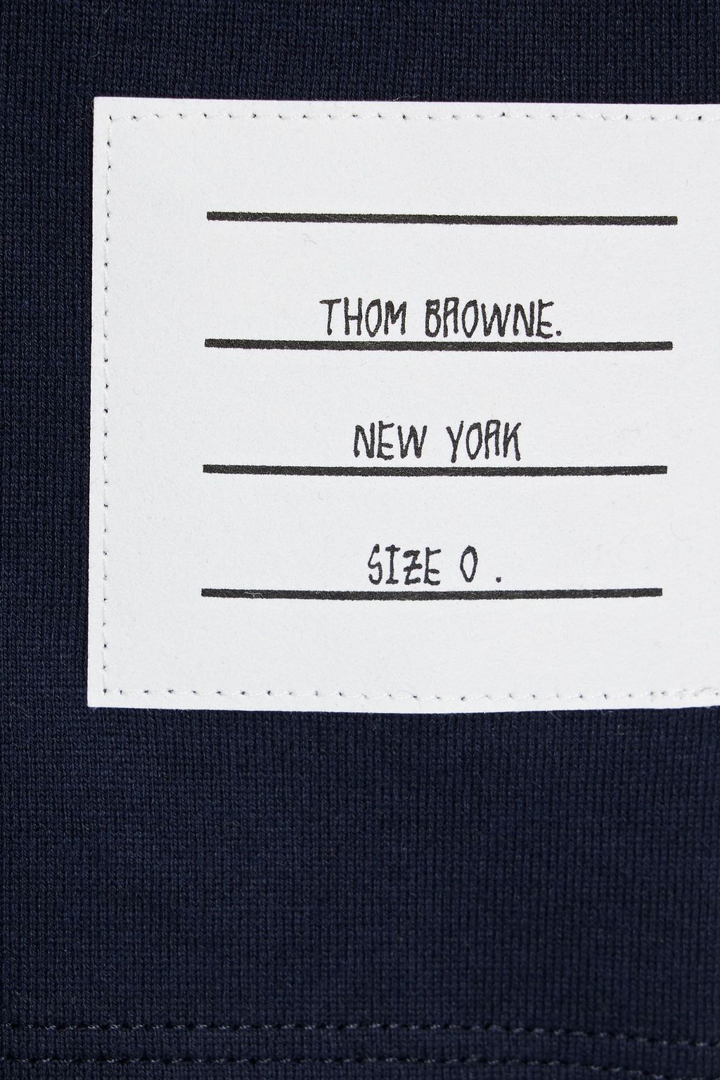 THOM BROWNE Appliquéd cotton-jersey T-shirt