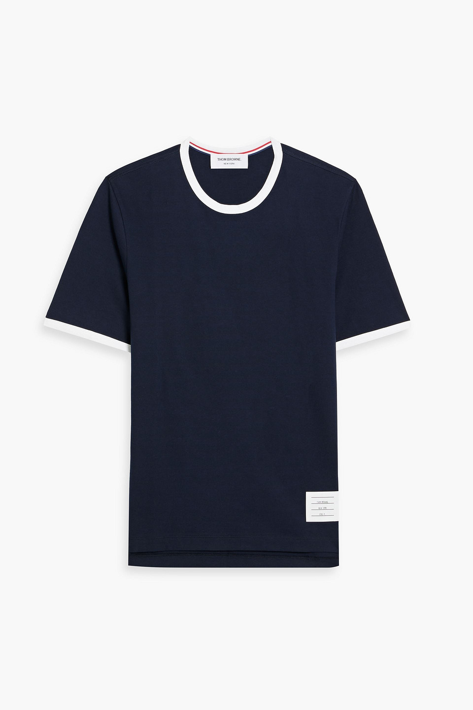 Appliquéd cotton-jersey T-shirt