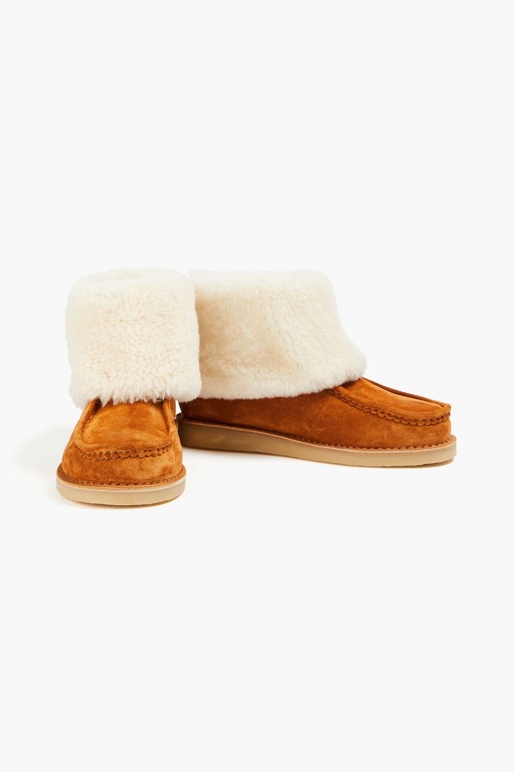CHLOÉ Jesse shearling-lined suede ankle boots