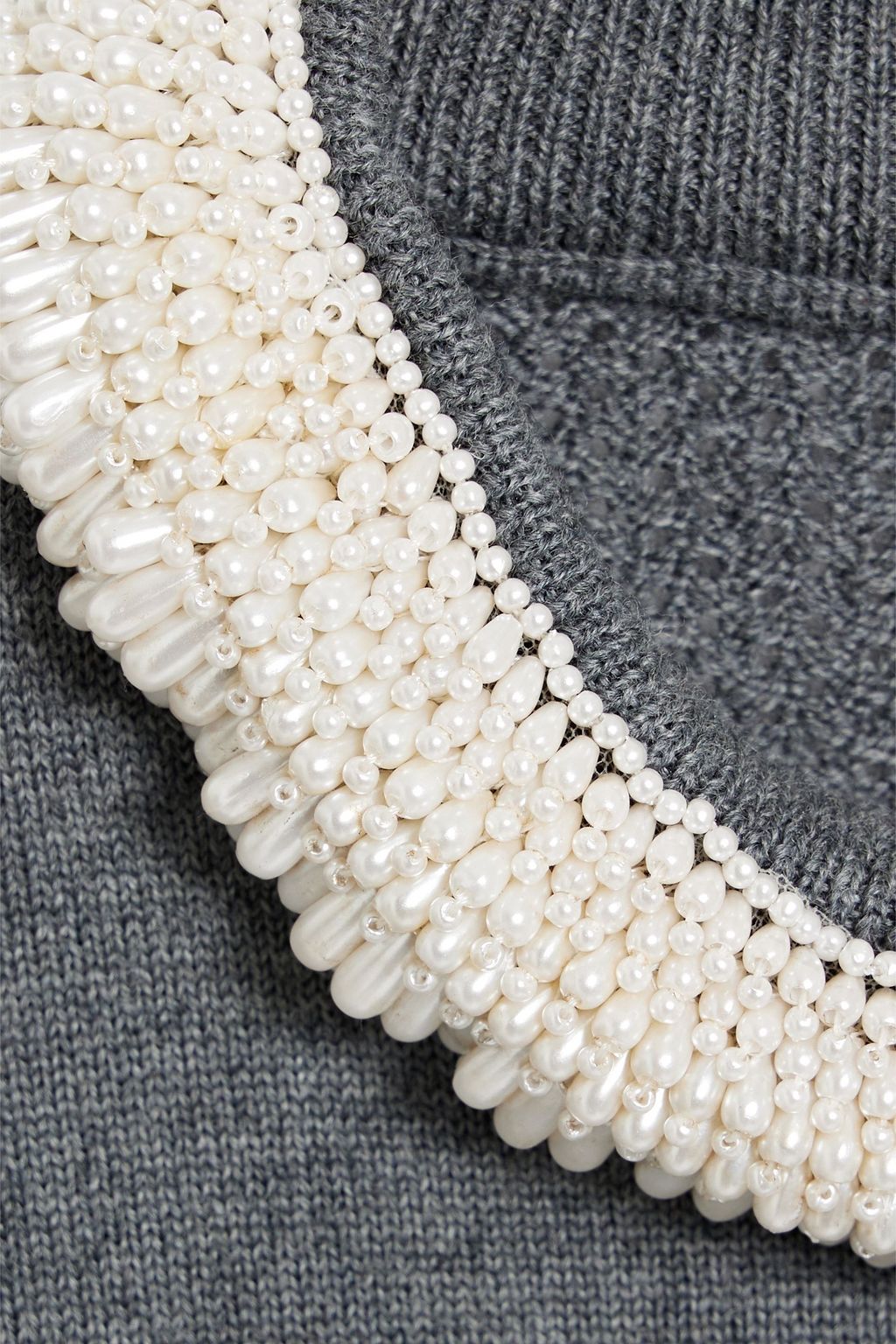 THOM BROWNE Embellished wool sweater