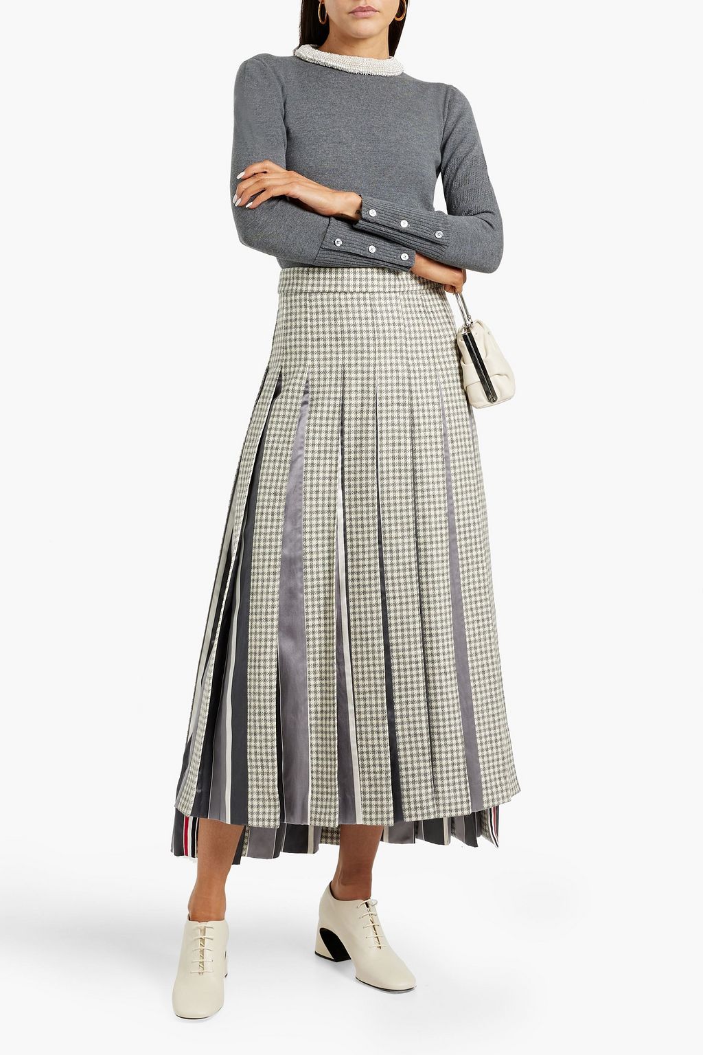 THOM BROWNE Embellished wool sweater