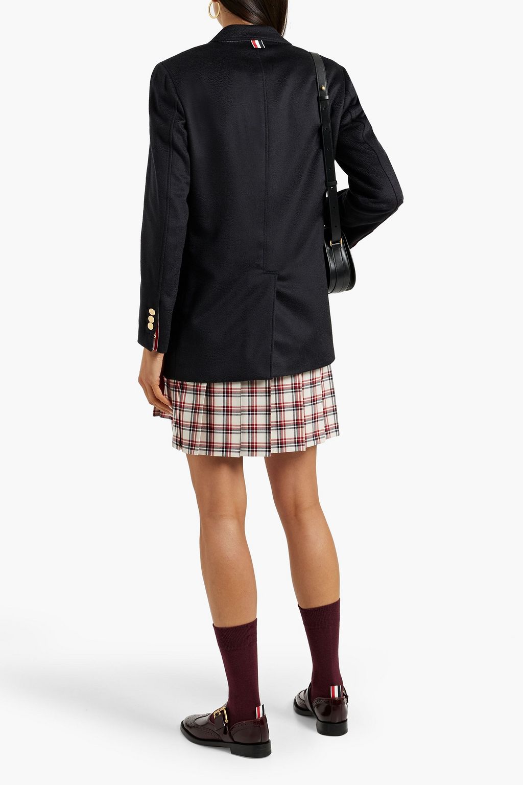 THOM BROWNE Double-breasted cashmere jacket