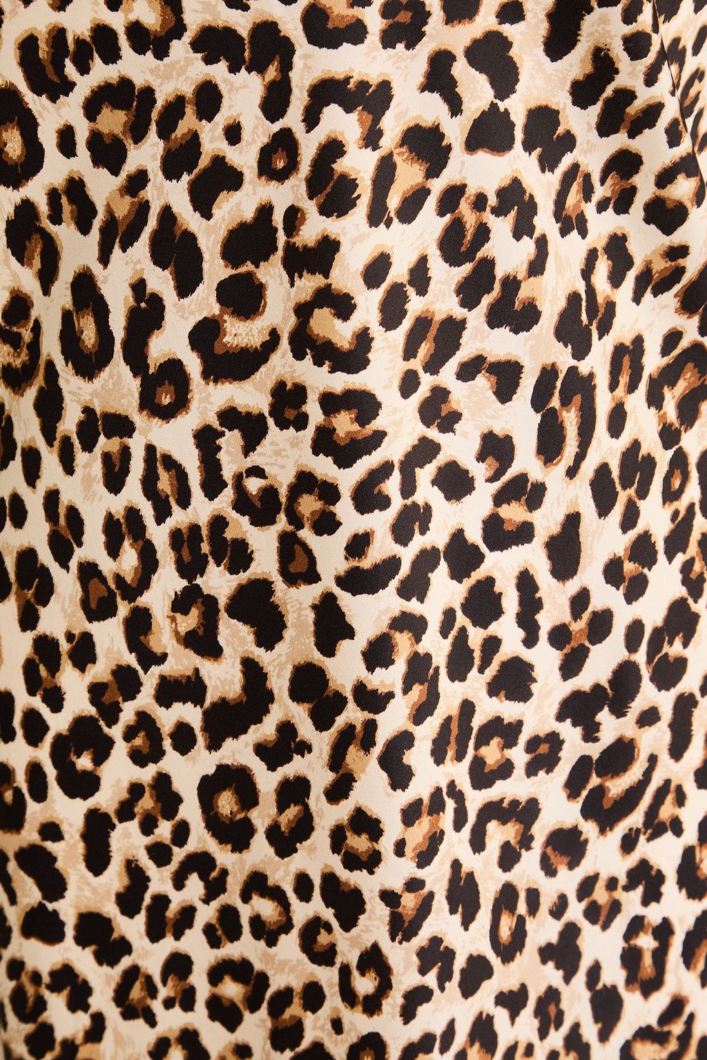 VERONICA BEARD Kura draped leopard-print silk-blend satin maxi dress