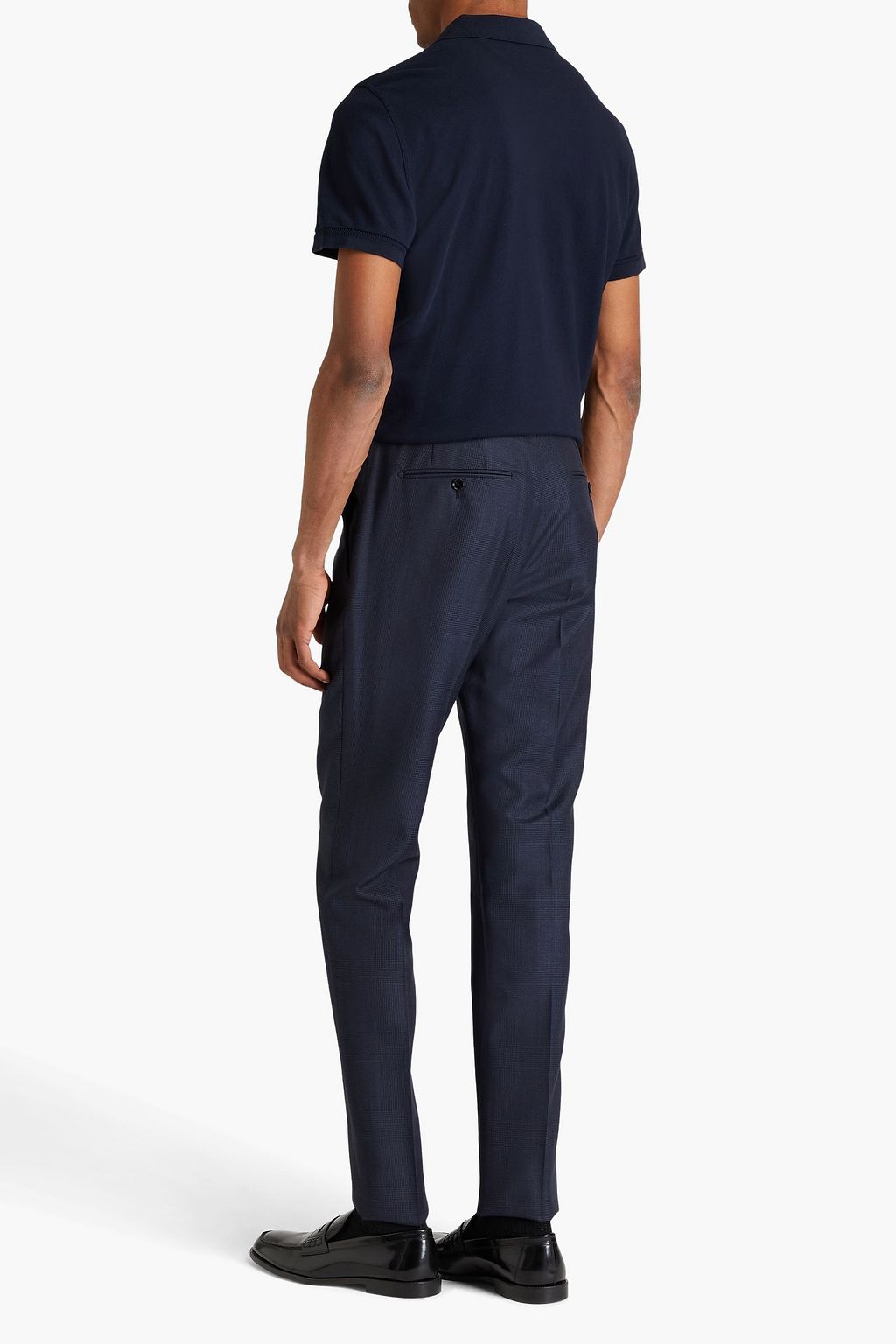 TOM FORD Prince of Wales checked wool-blend pants