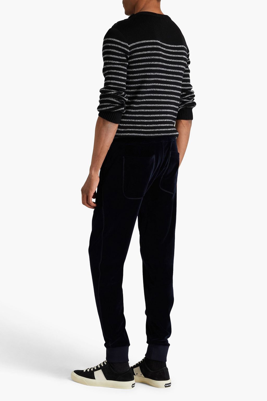 TOM FORD Cotton-blend velour sweatpants