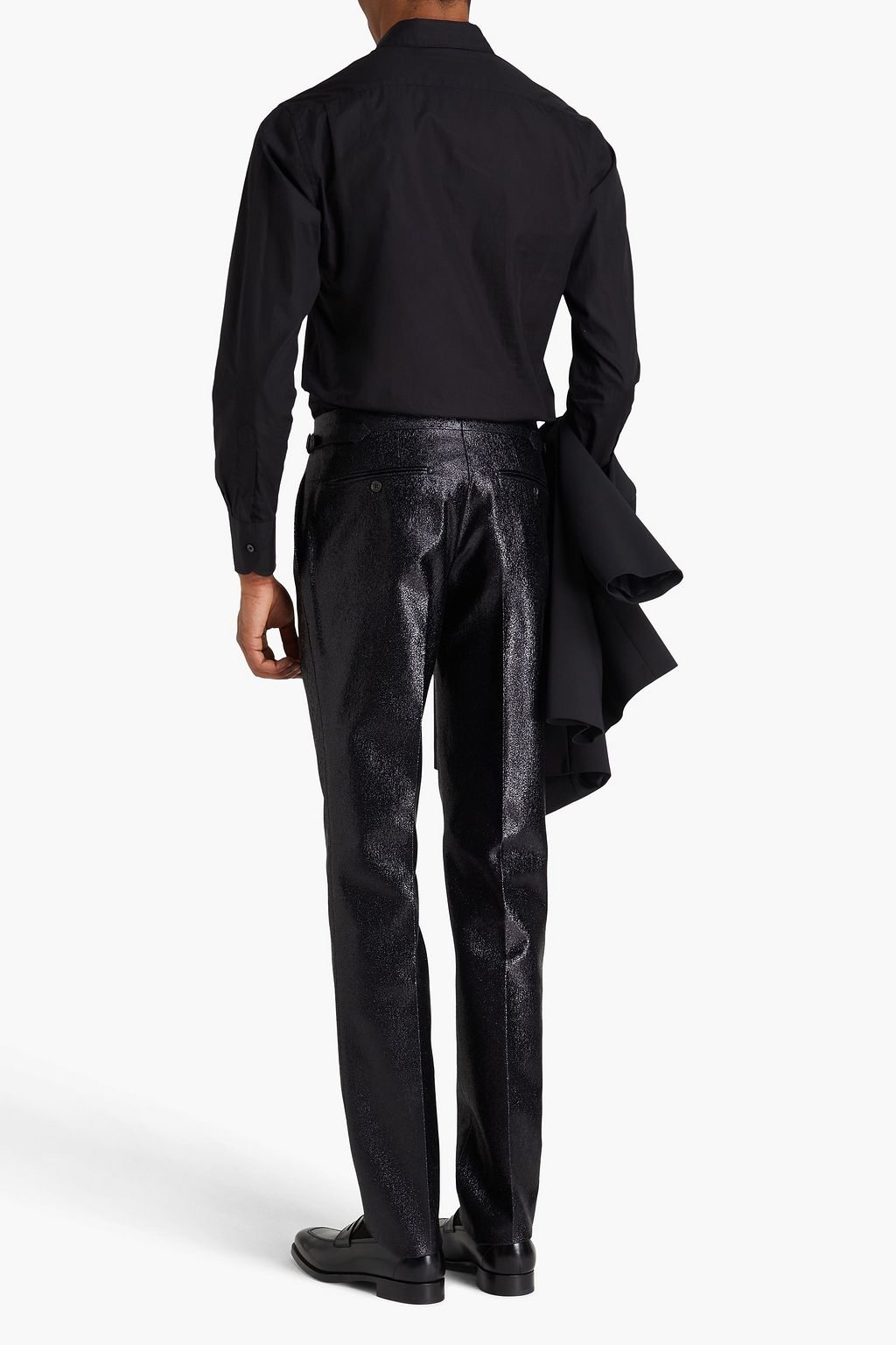 TOM FORD Tapered lamé pants
