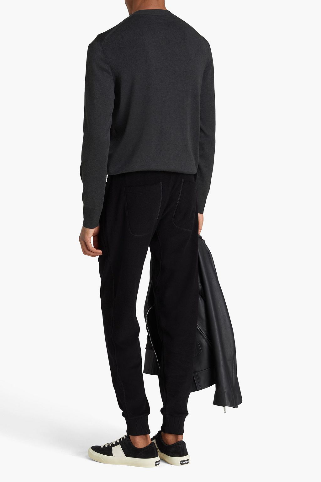 TOM FORD Pullover aus Seide mit Henley-Kragen