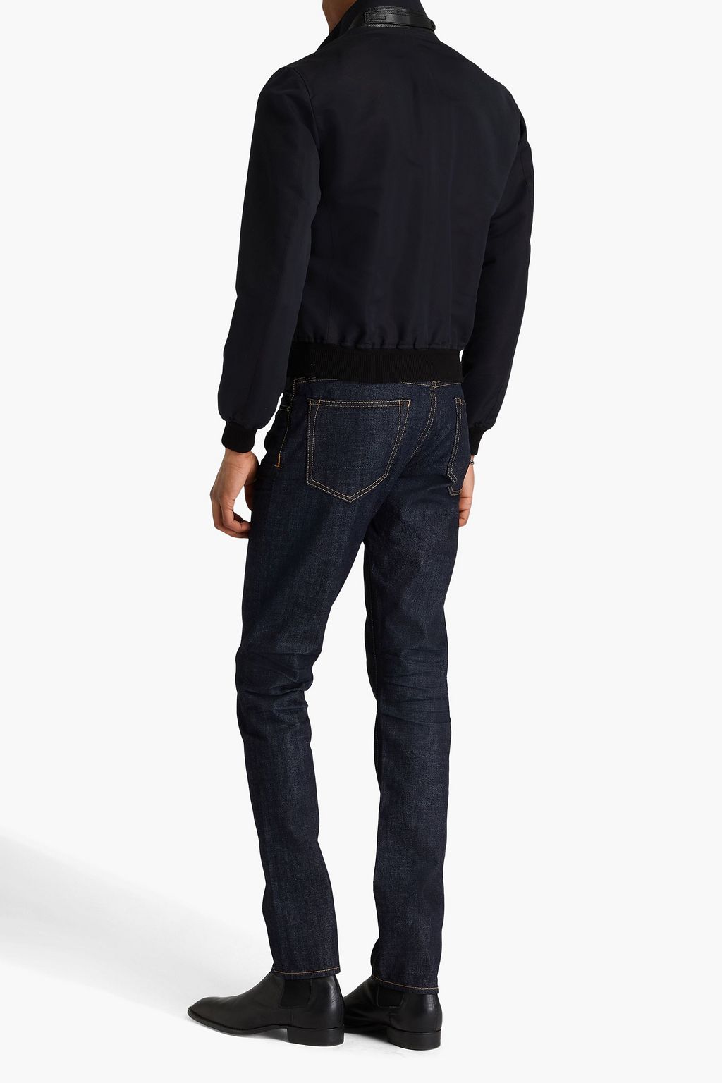 TOM FORD Cotton and silk-blend bomber jacket