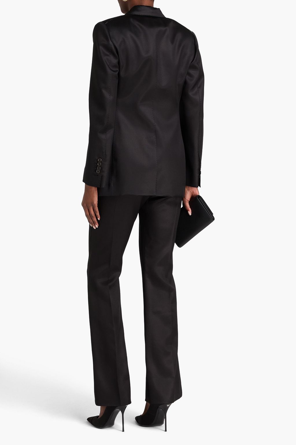 TOM FORD Doppelreihiger Blazer aus Mikado aus einer Woll-Seidenmischung