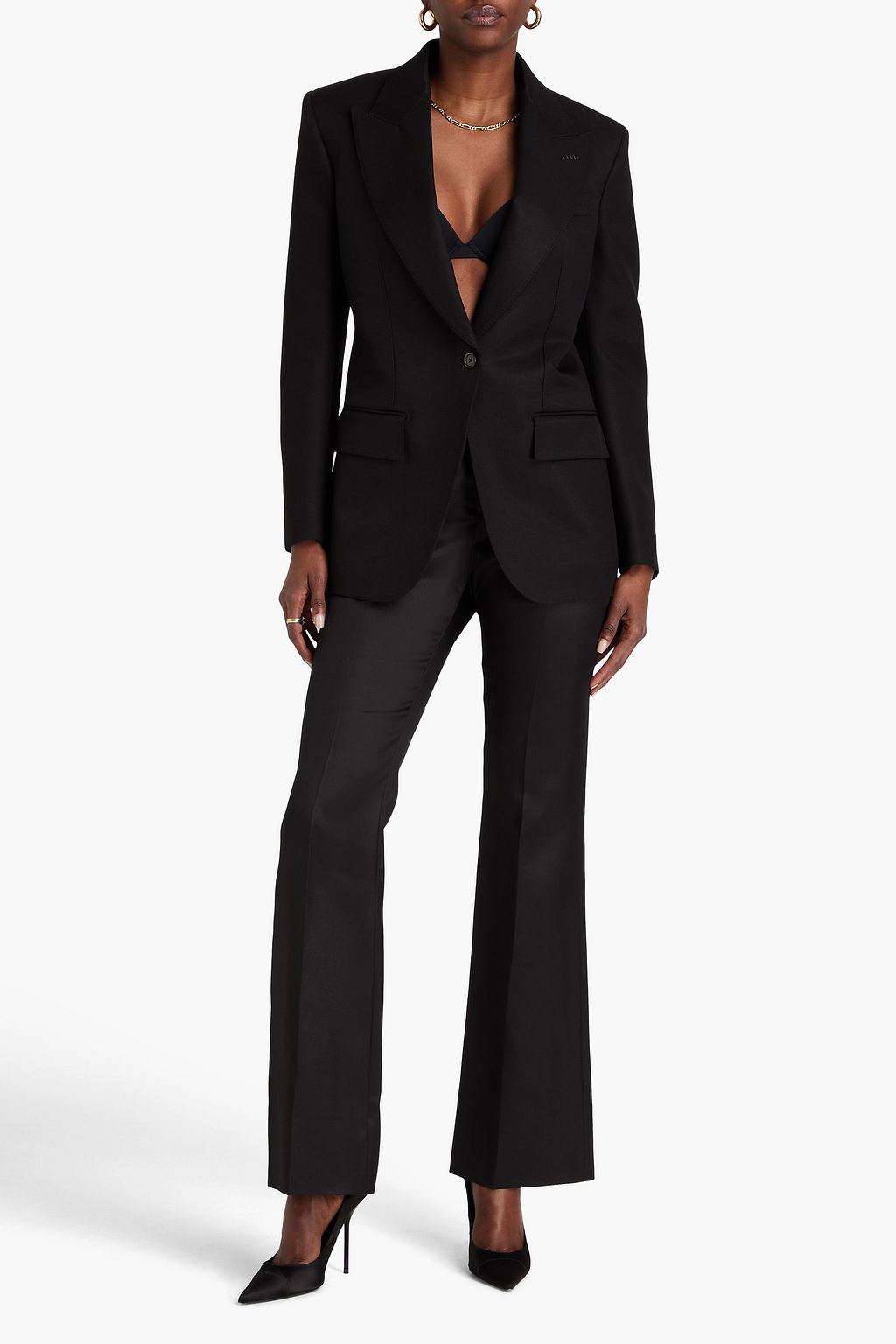 TOM FORD Wool and silk-blend blazer