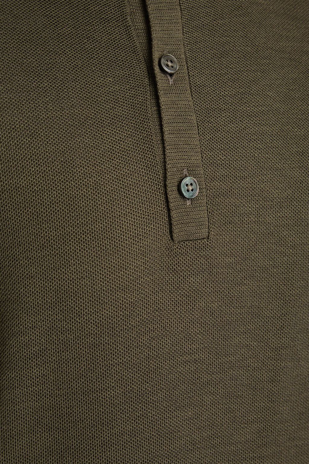 TOM FORD Poloshirt aus Piqué aus einer Seiden-Baumwollmischung