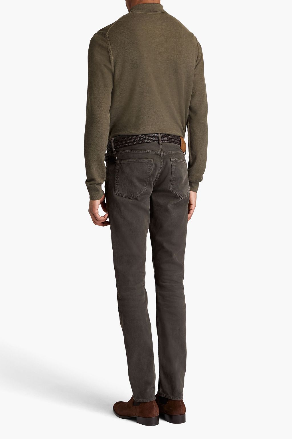 TOM FORD Poloshirt aus Piqué aus einer Seiden-Baumwollmischung