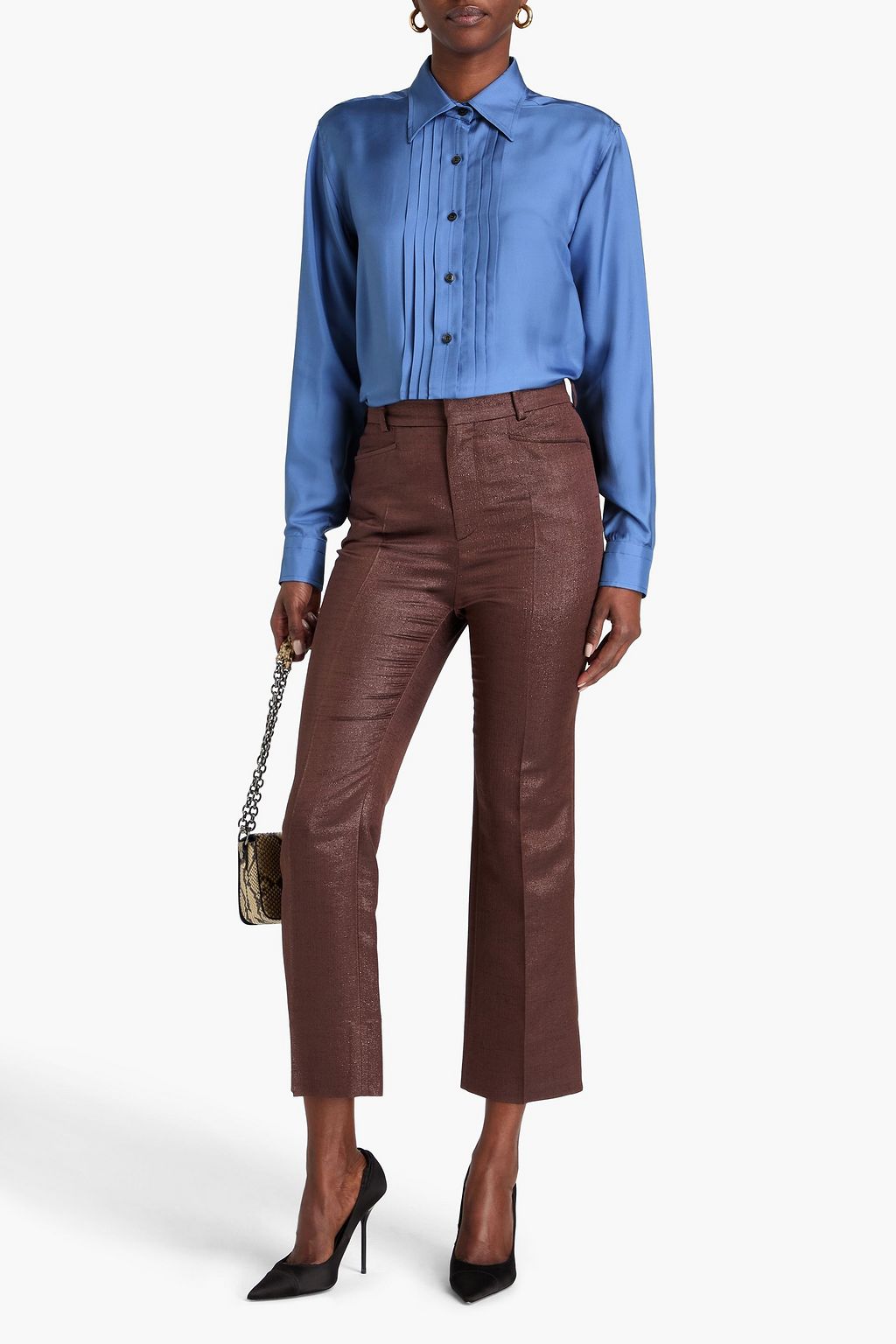TOM FORD Hemd aus Twill mit Biesen