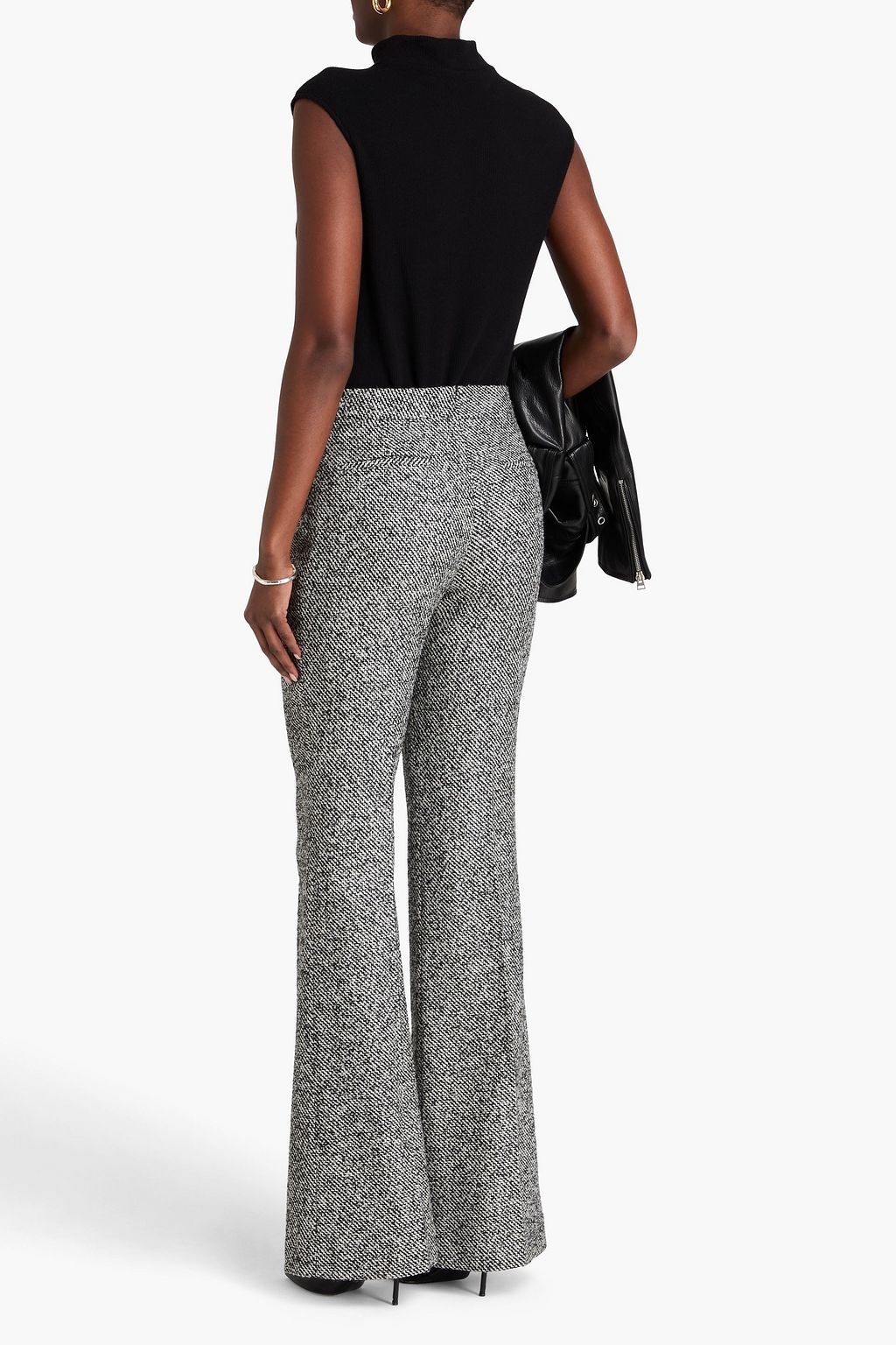 TOM FORD Schlaghose aus Tweed aus einer Wollmischung