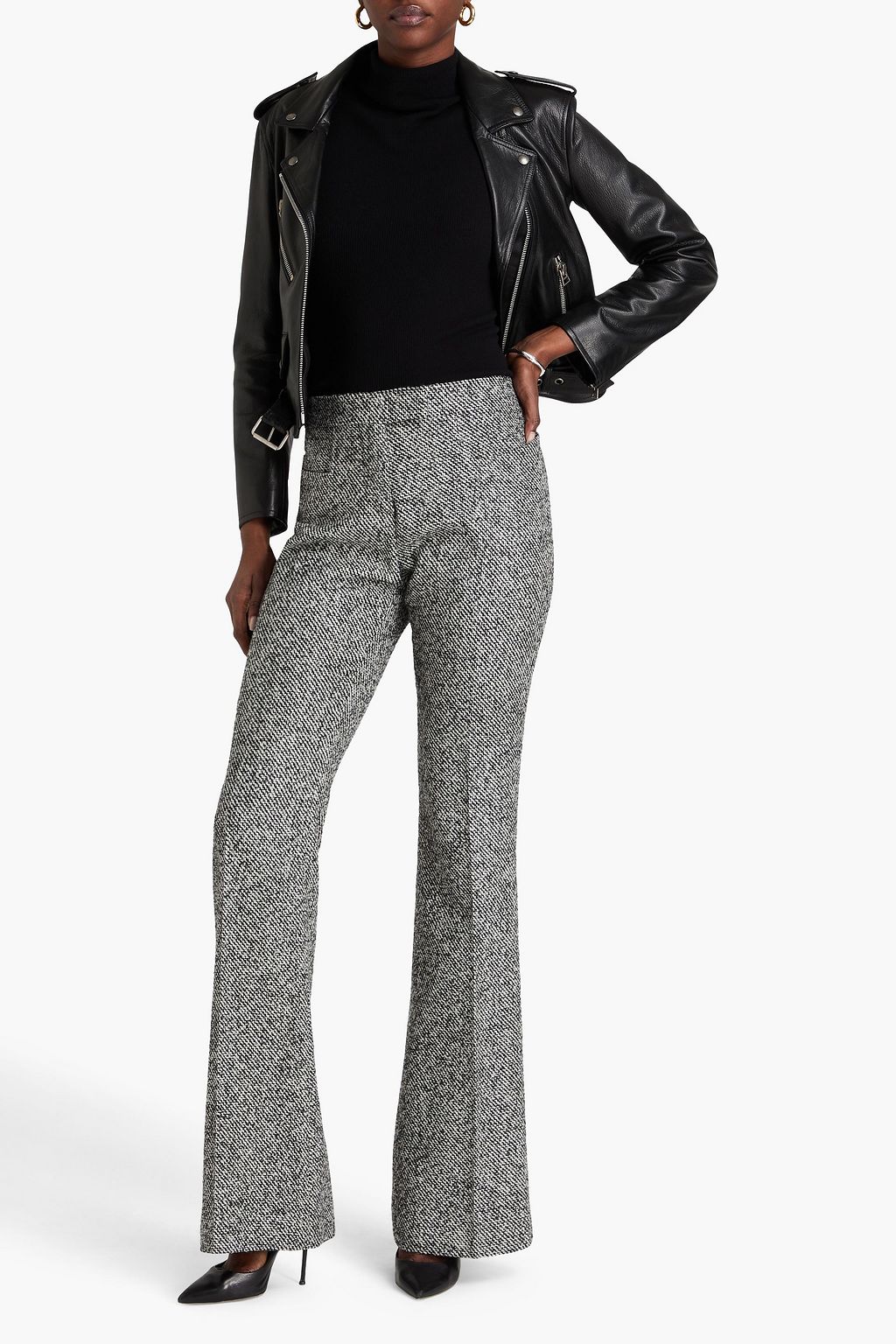 TOM FORD Schlaghose aus Tweed aus einer Wollmischung