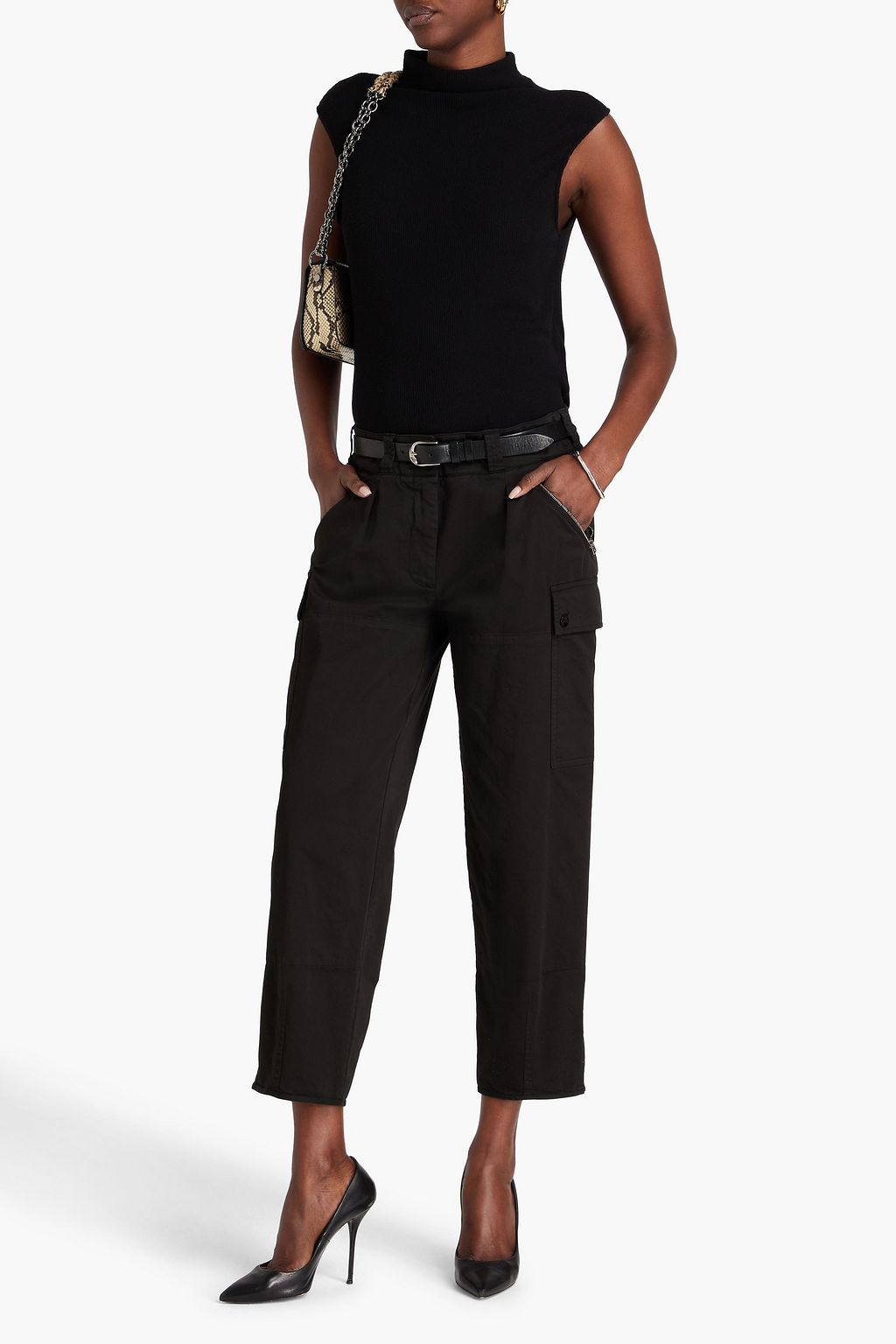TOM FORD Cropped Cargohose aus Twill aus einer Baumwollmischung