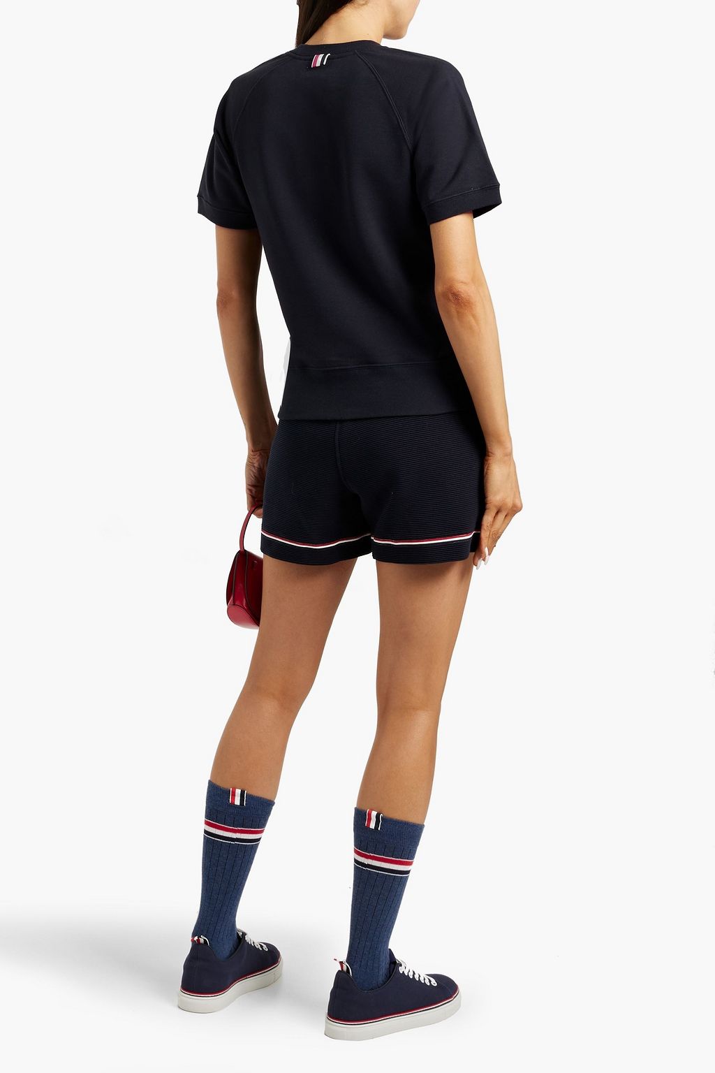 THOM BROWNE French cotton-terry sweatshirt
