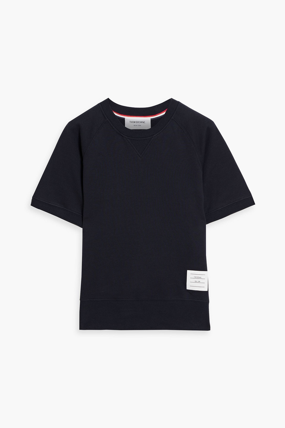 Thom Browne French Cotton-terry Sweatshirt In Midnight Blue