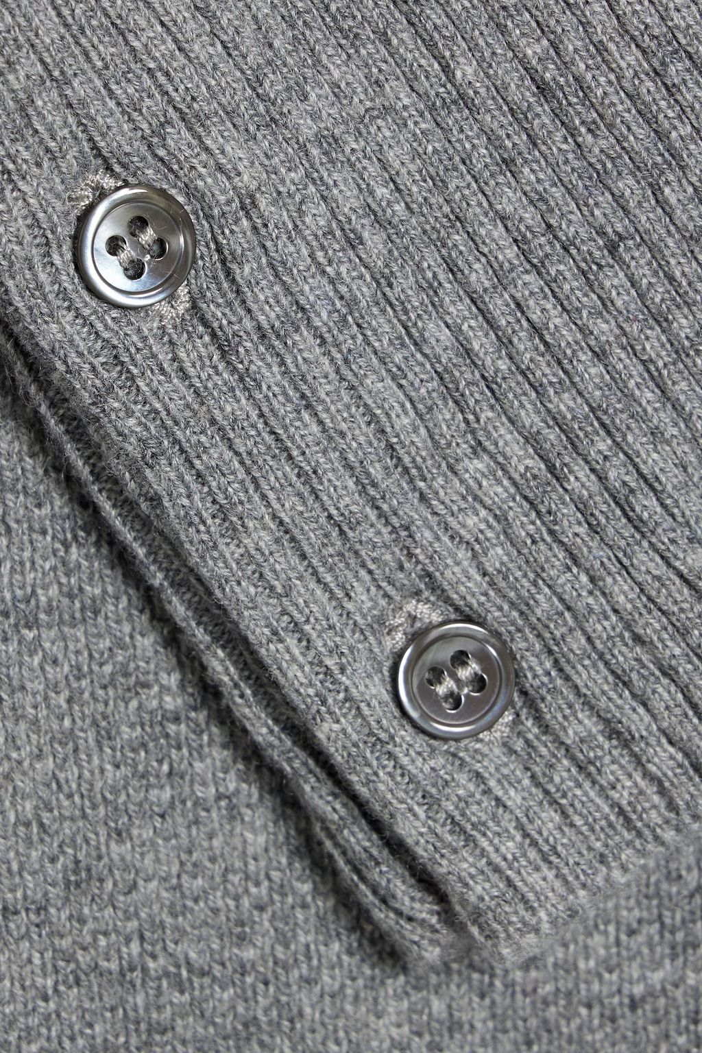 THOM BROWNE Cashmere-piqué cardigan