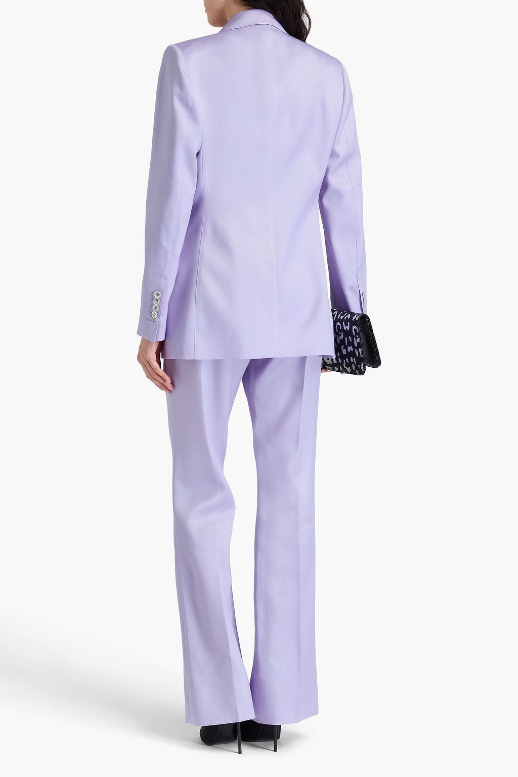 TOM FORD Double-breasted wool and silk-blend mikado blazer