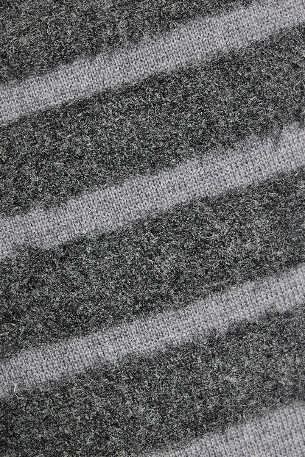 THOM BROWNE Striped merino wool sweater