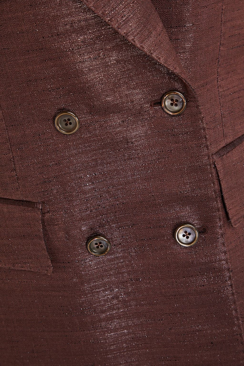 TOM FORD Doppelreihiger Blazer aus einer Wollmischung in Metallic-Optik