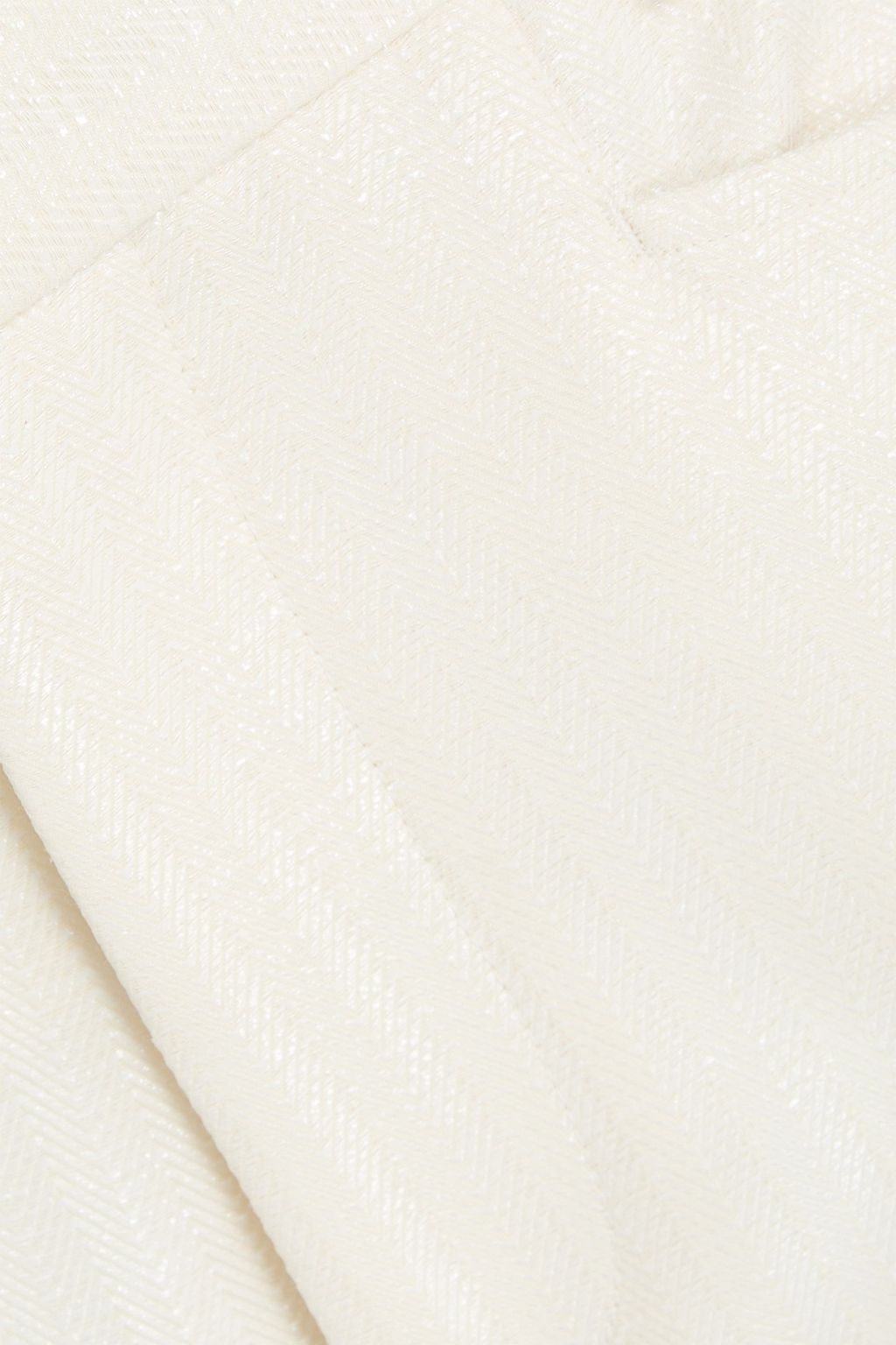 TOM FORD Hose mit geradem Bein aus einer Wollmischung mit Fischgratmuster in Metallic-Optik