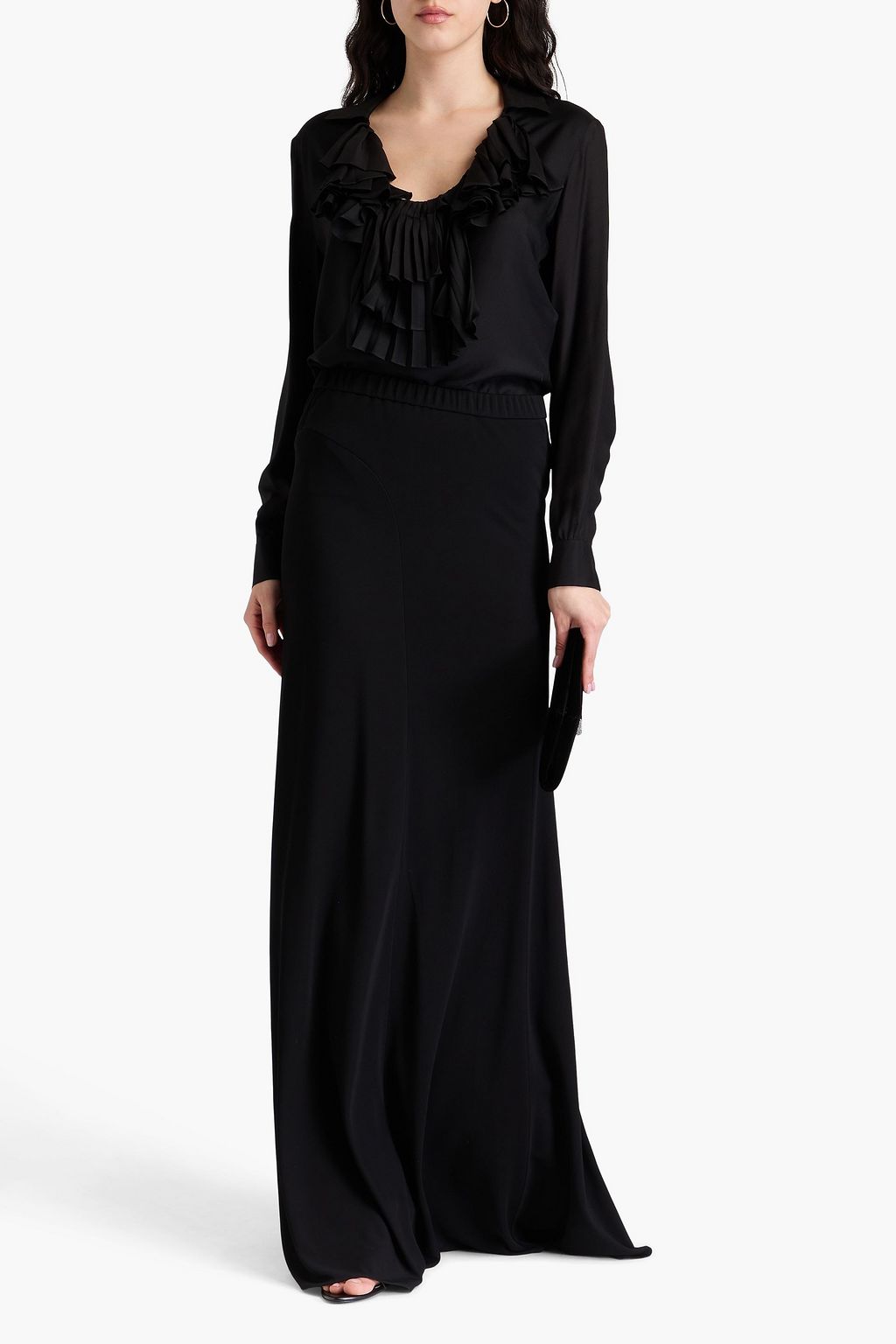 TOM FORD تنورة طويلة من الكريب