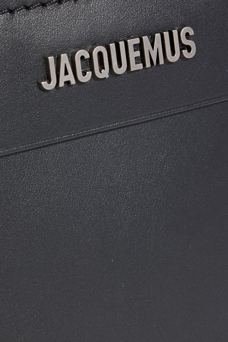 Jacquemus Le Porte Poche Meunier Leather Wallet In Black