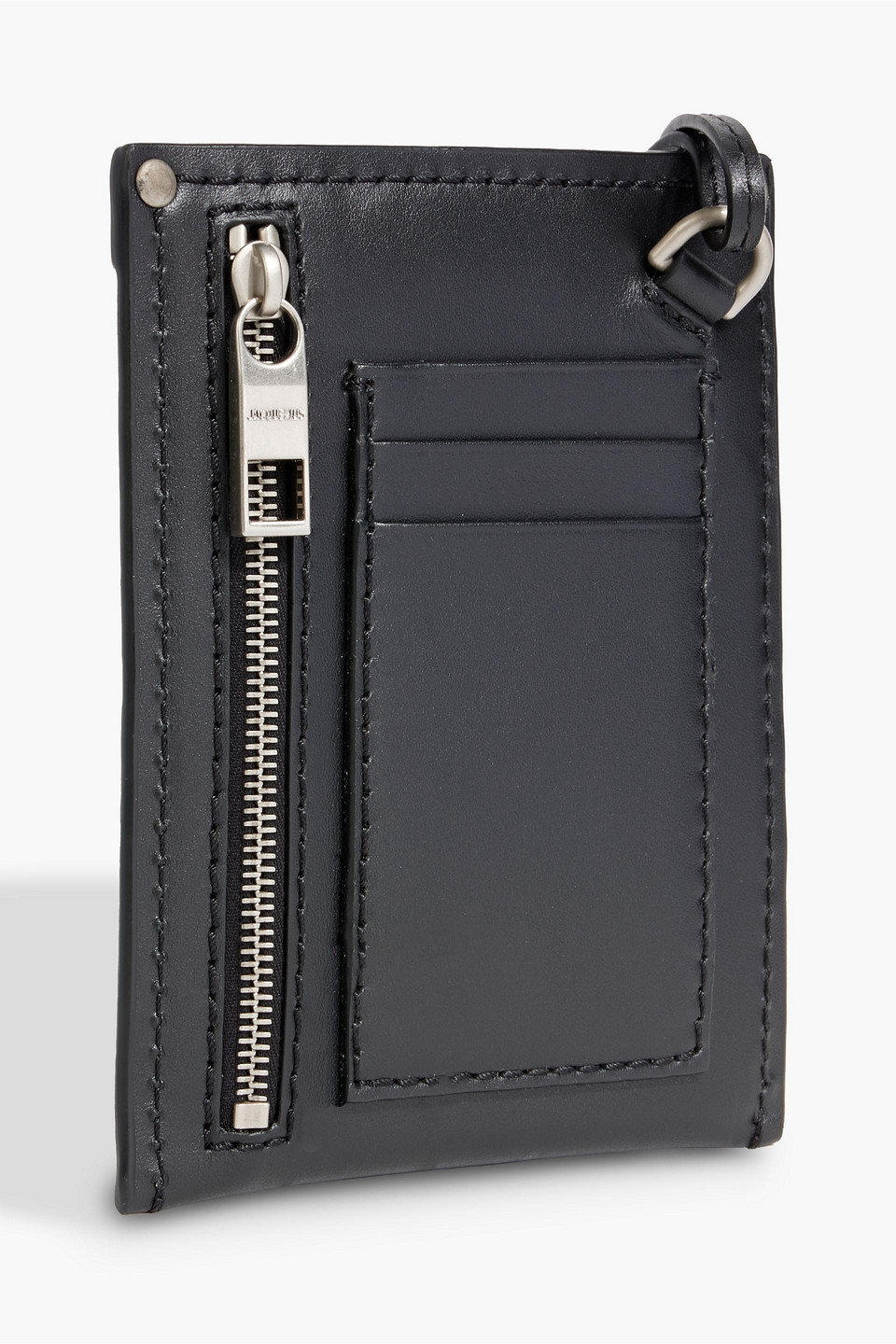 Jacquemus Le Porte Poche Meunier Leather Wallet In Black