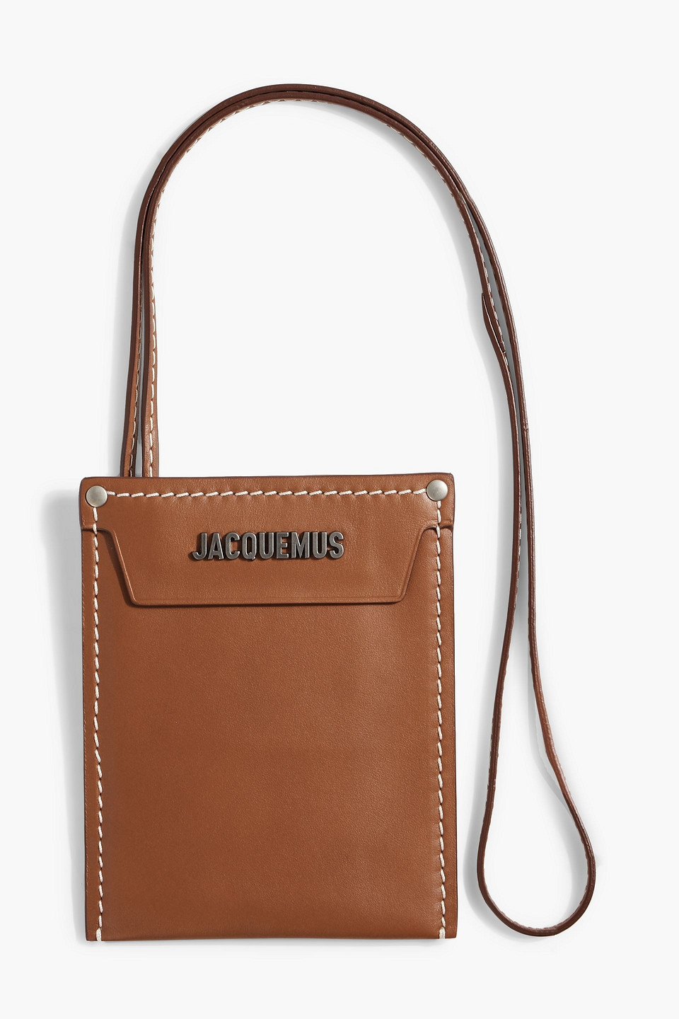 Jacquemus Le Porte Poche Meunier Leather Wallet In Light Brown